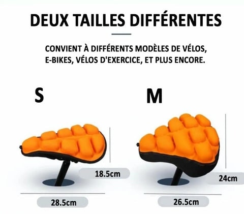 Housse Selle de Vélo Gonflable 3D