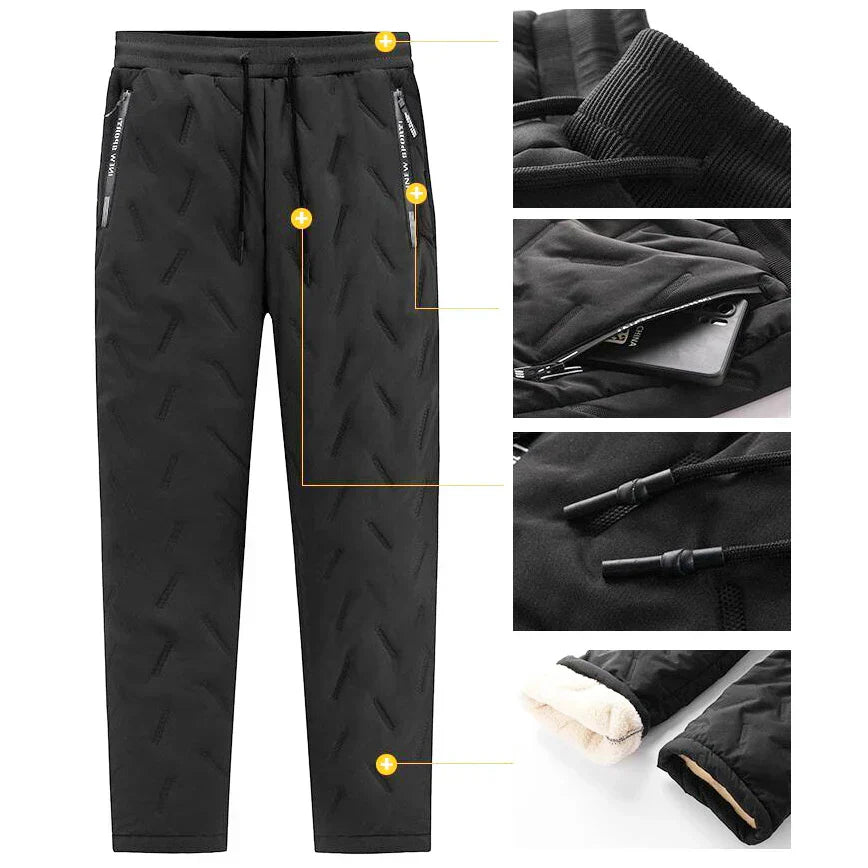 Pantalon rembourré et imperméable pour homme
