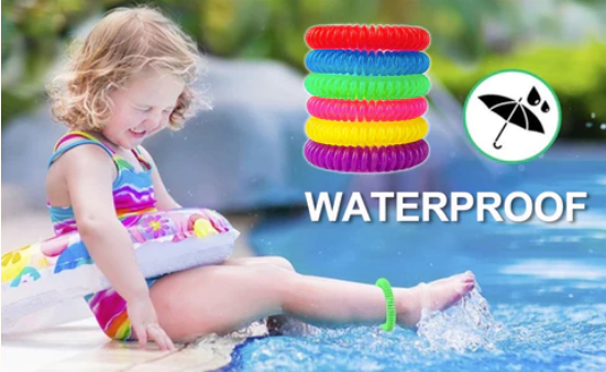 Lot de 10 Bracelets à la citronnelle anti-moustiques