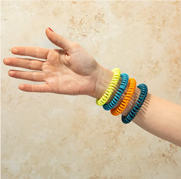 Lot de 10 Bracelets à la citronnelle anti-moustiques