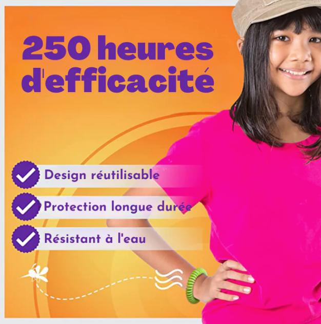 Lot de 10 Bracelets à la citronnelle anti-moustiques