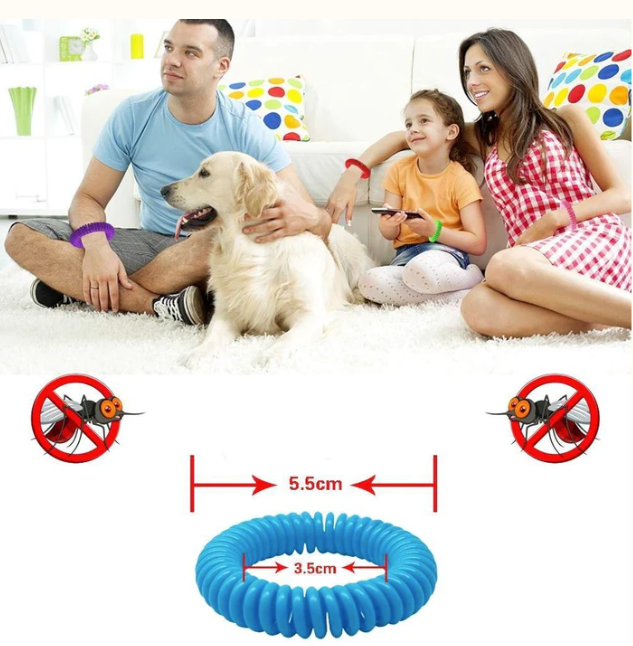 Lot de 10 Bracelets à la citronnelle anti-moustiques