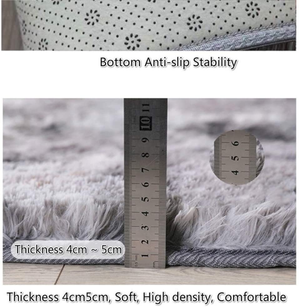 Tapis rond ultra-doux - Imitation fourrure