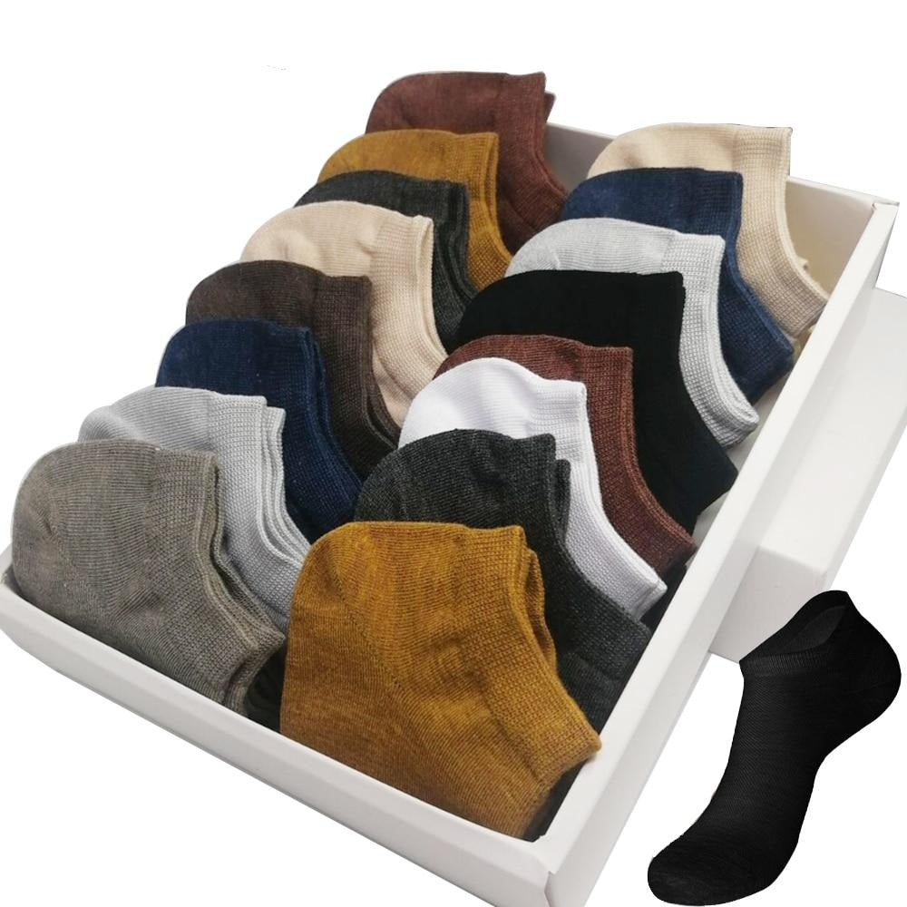 Chaussettes d'été en Fibre de Bambou - Lots de 10 Paires