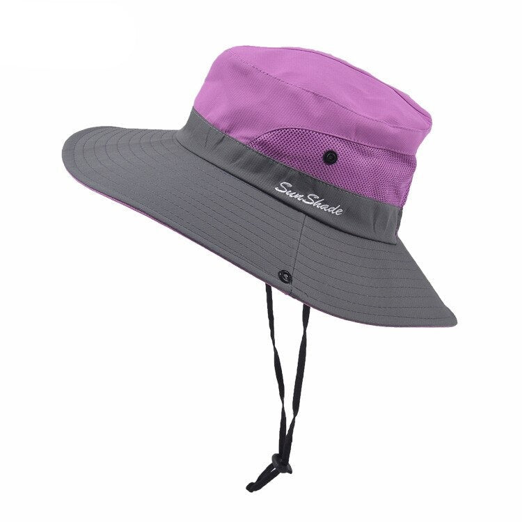 Chapeau anti-UV pliable pour femme