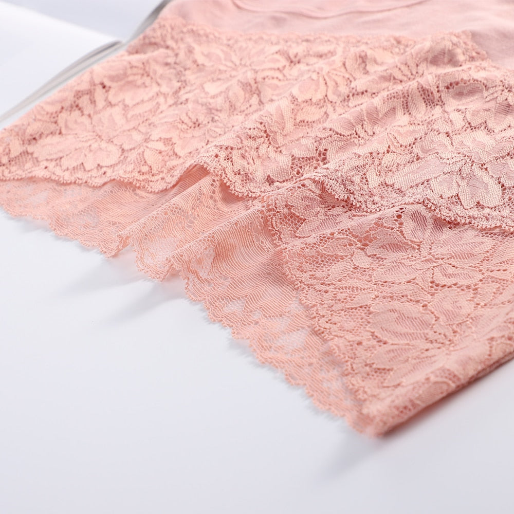Lot de 3 Culottes taille haute à dentelle
