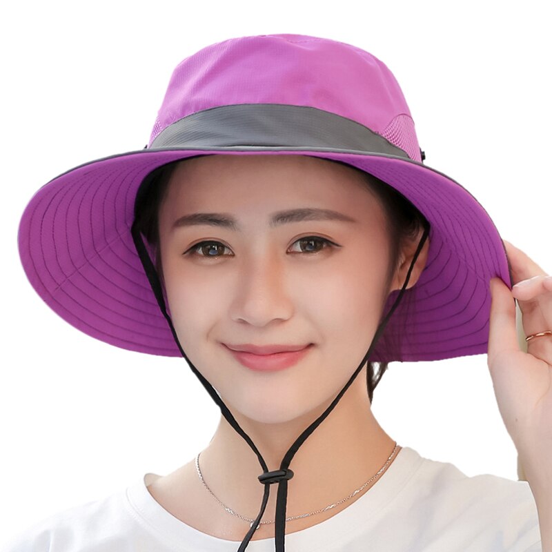 Chapeau anti-UV pliable pour femme