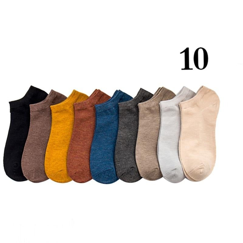 Chaussettes d'été en Fibre de Bambou - Lots de 10 Paires