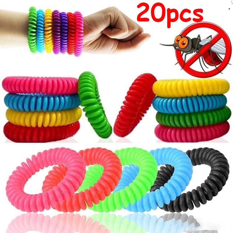 Lot de 10 Bracelets à la citronnelle anti-moustiques