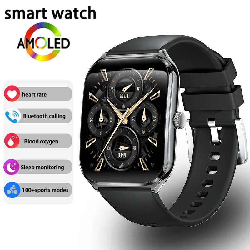 Montre Connectée Ultra Fine - Écran AMOLED HD 1.96" + 1 Bracelet OFFERT