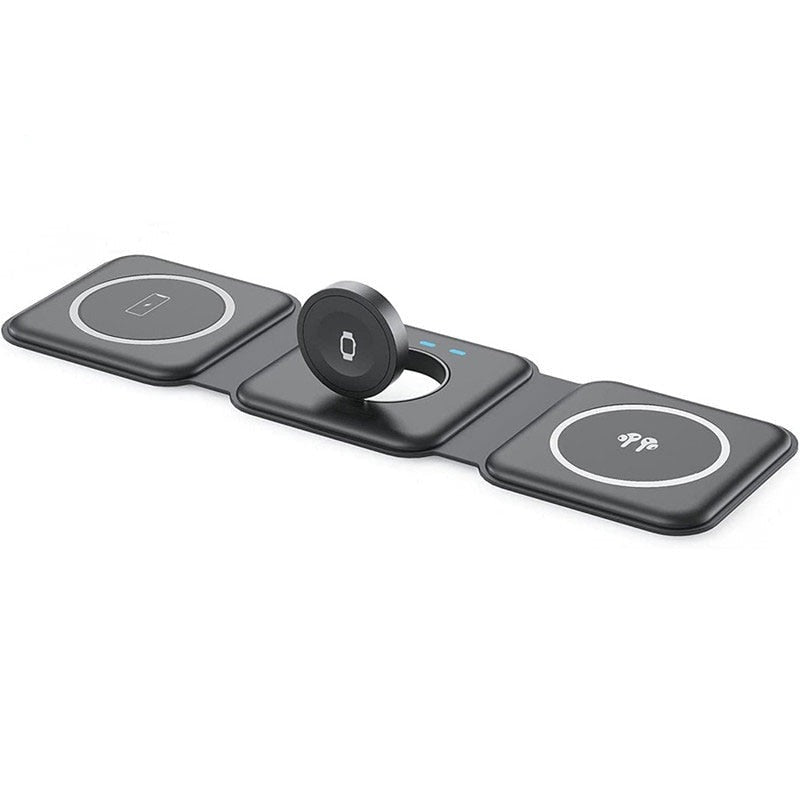 Chargeur à induction sans fil et pliable - 3 en 1