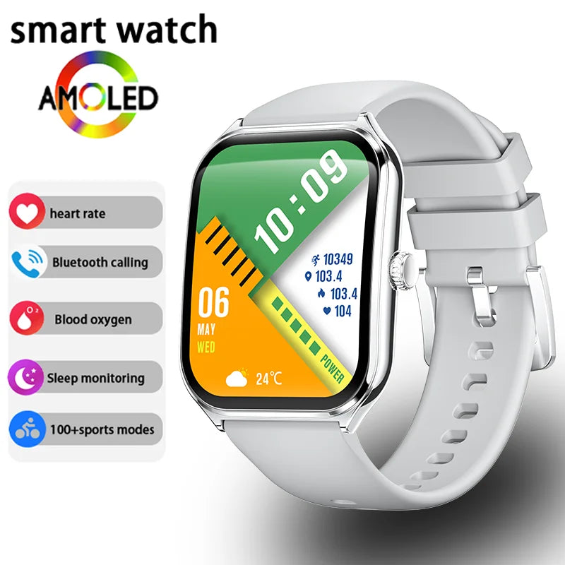 Montre Connectée Ultra Fine - Écran AMOLED HD 1.96" + 1 Bracelet OFFERT