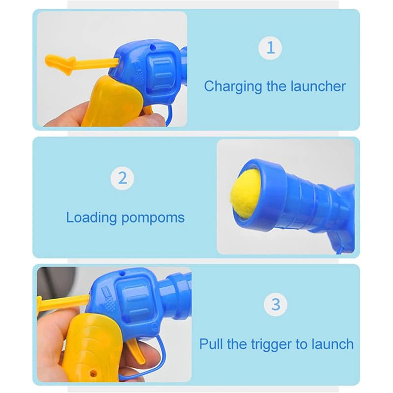 Pistolet Lance-Balles pour Chat – Jouet Interactif à Balles Rebondissantes – 100 Balles OFFERTES