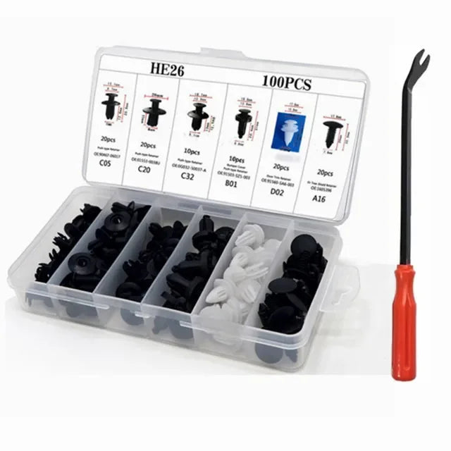 Kit Complet de Clips de Fixation de Voiture - 680PCS