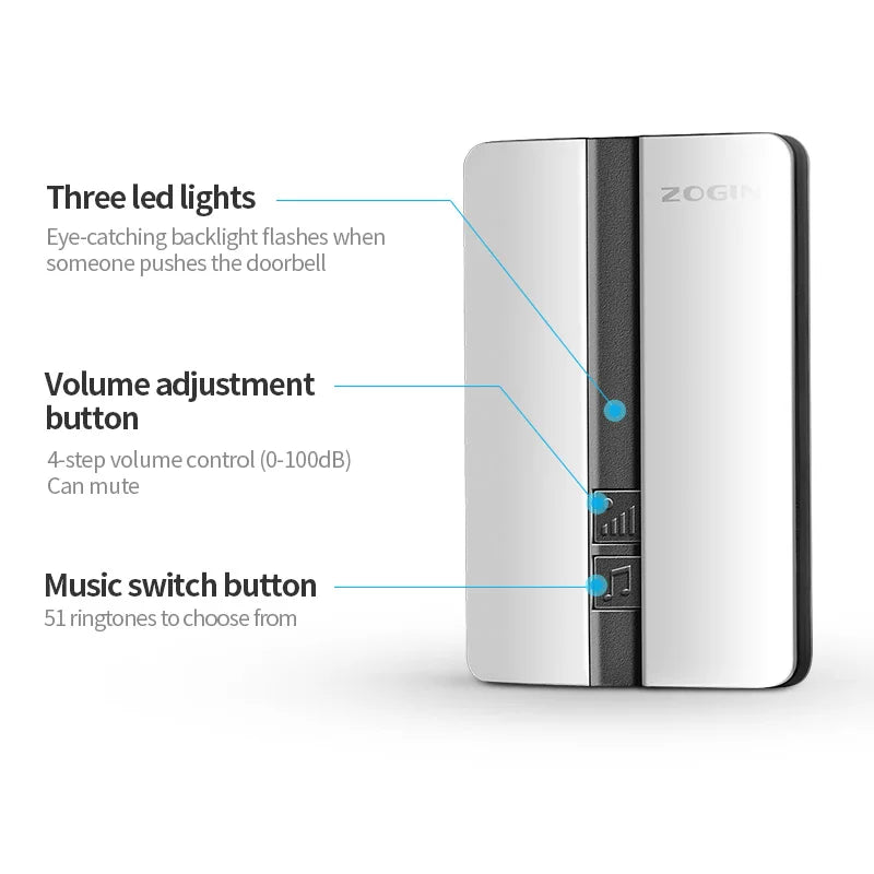 Carillon sans-fil auto- et waterproof - Nouvelle Génération