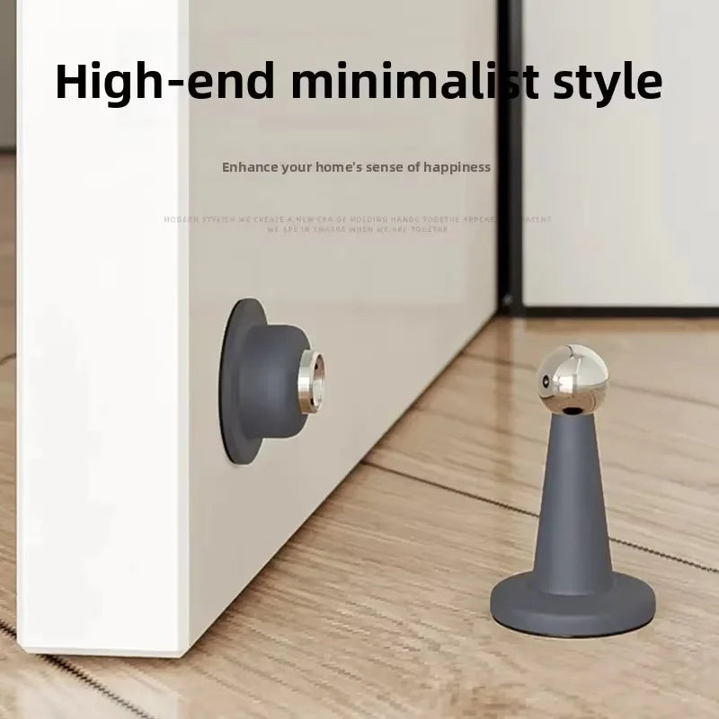 Butée de Porte Magnétique en Silicone – Sans Perçage, Silencieuse & Anti-Collision