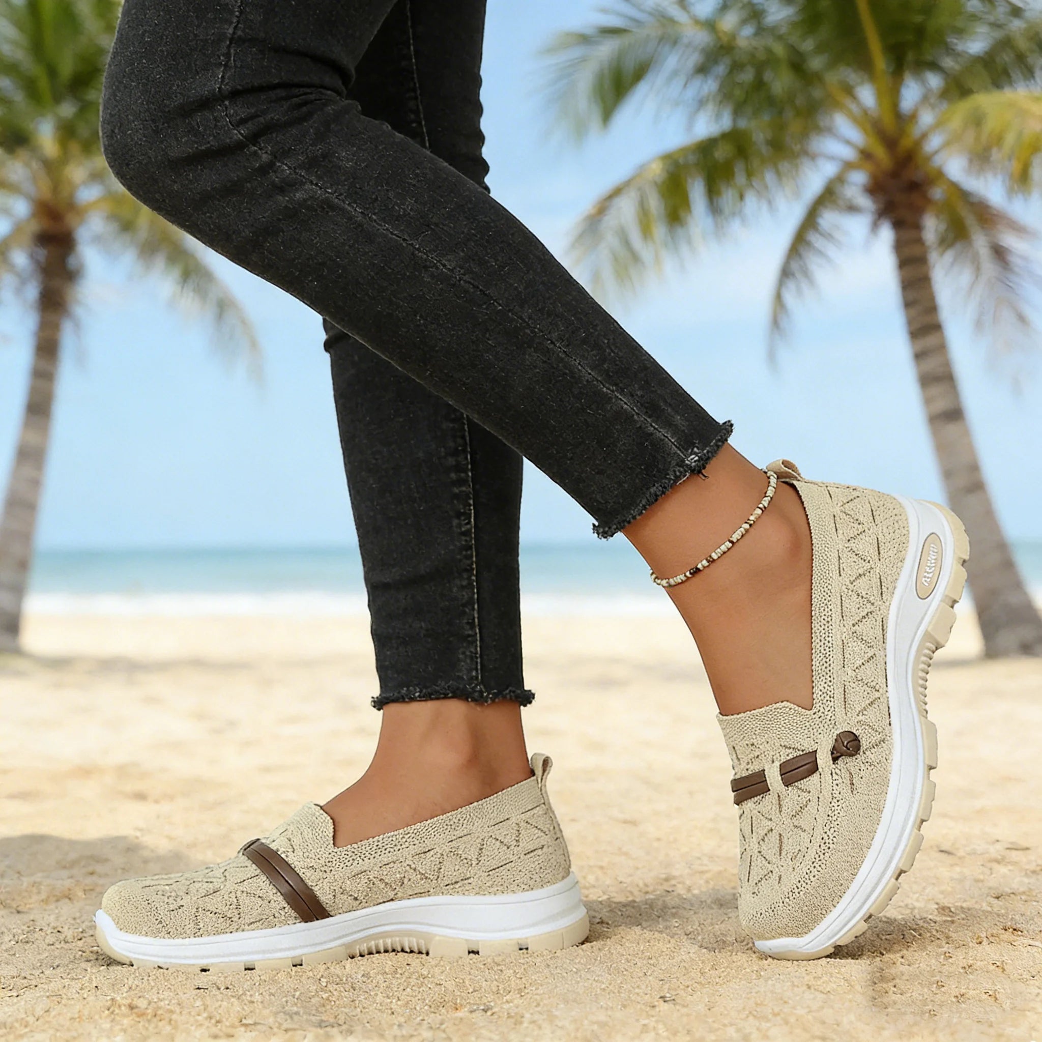 Chaussures Faciles à Enfiler avec Soutien Optimal Voûte Plantaire - Légères & Antiderapantes