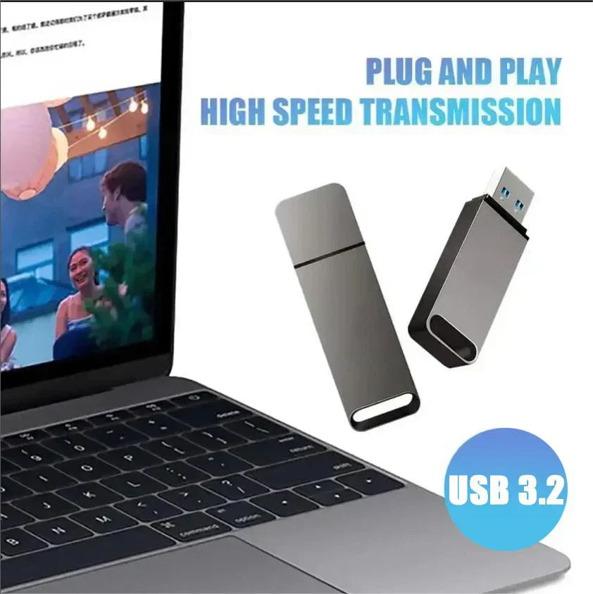 Clé USB 3.0 2 To - Compacte et Pratique + Adaptateur USB-C OFFERT