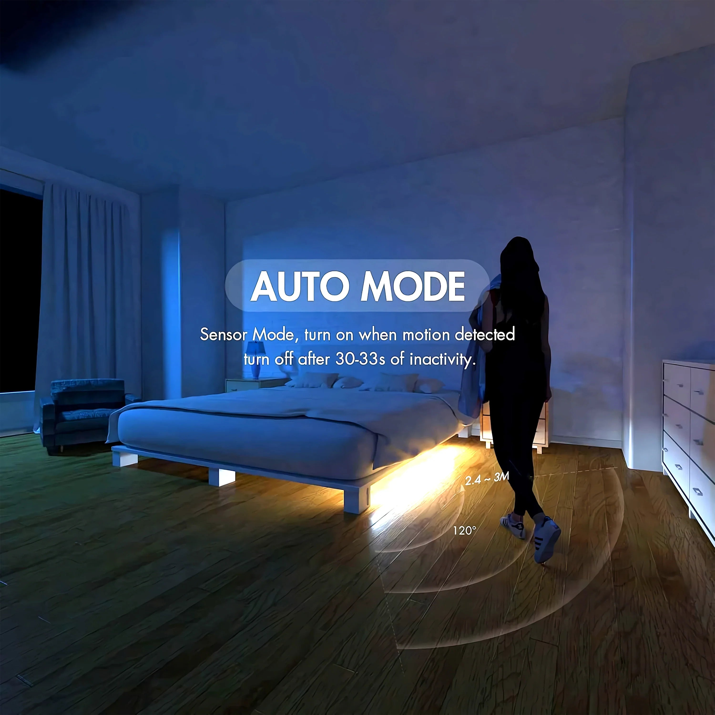 Bande LED avec Capteur Mouvement – Jusqu'à 3 mètres !