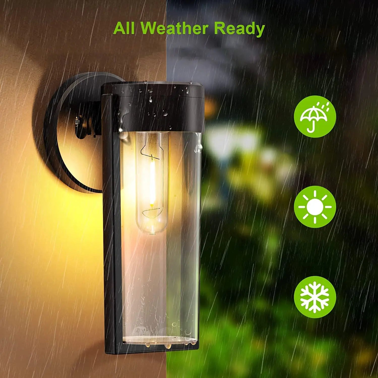 Lanterne Murale Solaire IP65 Automatique - Jardin & Terrasse