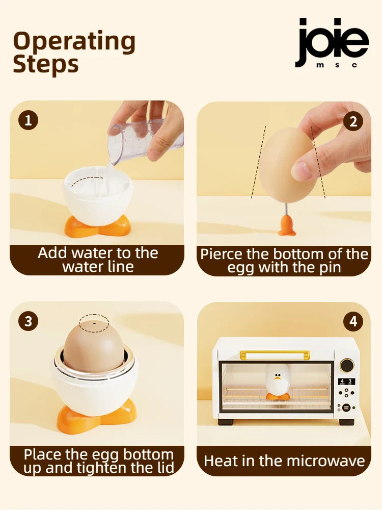 Eggy - Cuiseur à Oeuf Dur au Micro-ondes