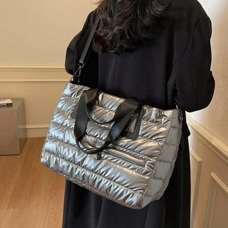 Sac Grande Capacité Matelassé Métallique Imperméable