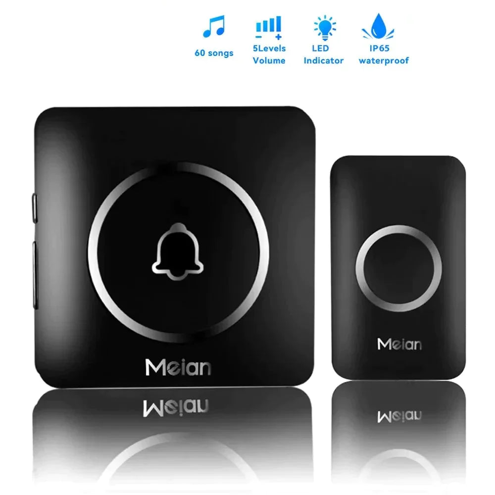 Sonnette Sans Fil 60 Sonneries - Flash LED