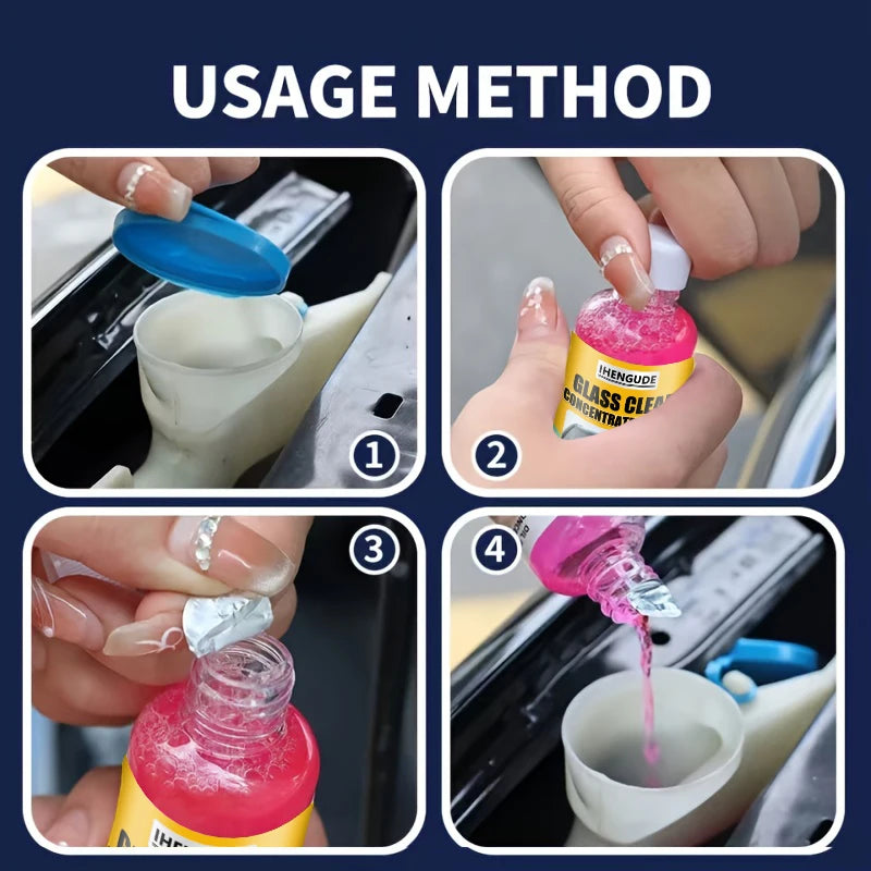 Liquide Essuie-Glace Imperméable & Anti-buée - Restaure la Clarté du Verre