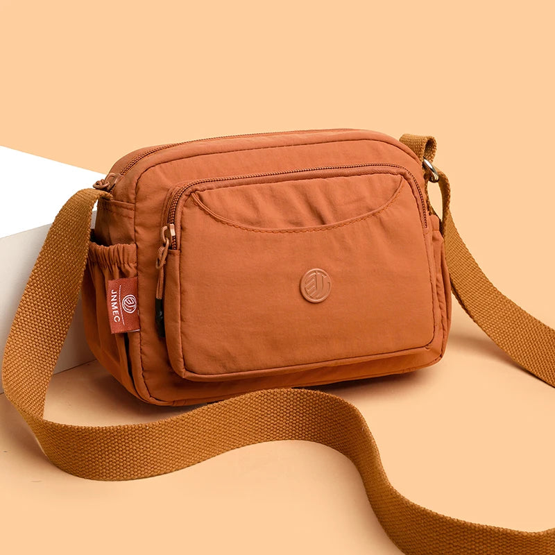 Sac Bandoulière Femme – Nylon Imperméable, Style Décontracté et Polyvalent
