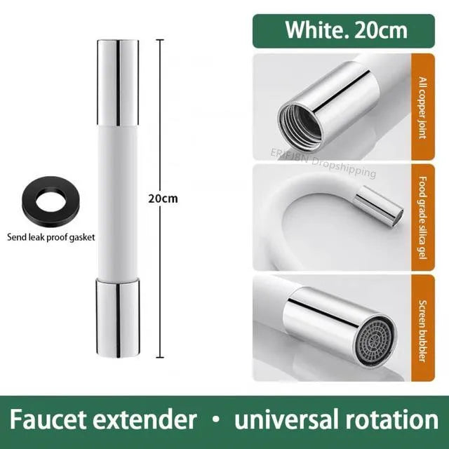 Extension de Robinet Universelle & Rotative à 360° en Silicone