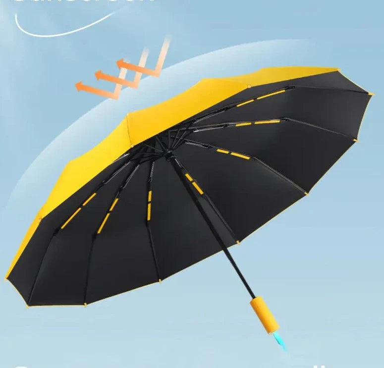 Grand Parapluie ULTRA souple et résistant - 72 arceaux en fibre de verre