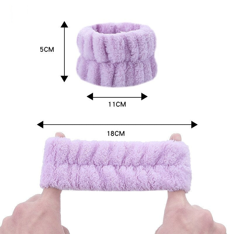 2x Bracelet de poignet en microfibre absorbante
