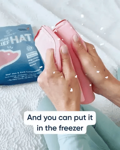 Bonnet en gel anti maux de tête