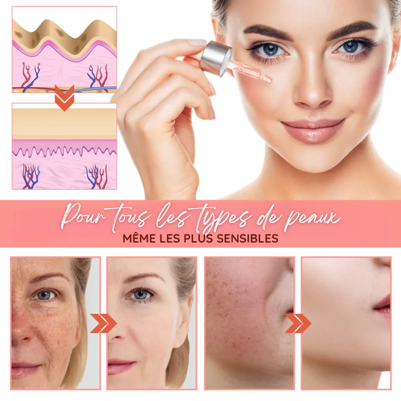 Sérum Visage 5 en 1 : Hyaluronique, Nicotinamide, Vitamine C et E & Collagène