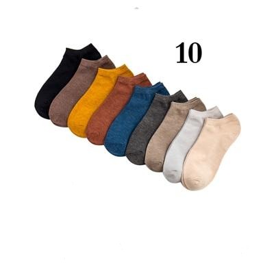 Chaussettes d'été en Fibre de Bambou - Lots de 10 Paires
