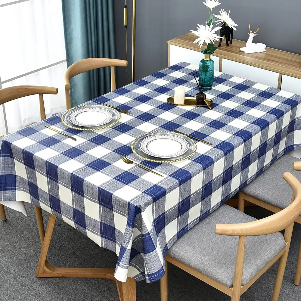 Nappe Carré/ Rectangulaire à Carreaux – Style Moderne pour Cuisine, Intérieur & Extérieur