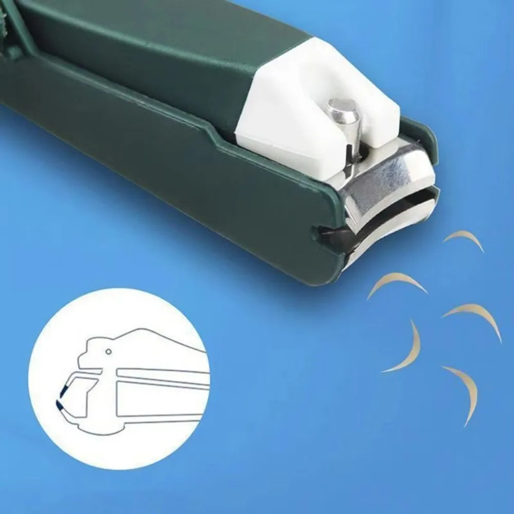 Coupe-Ongles avec Loupe Grossissante – Anti-Projections, Ergonomique & Précis – Pour Ongles Épais et Durs, Idéal Seniors