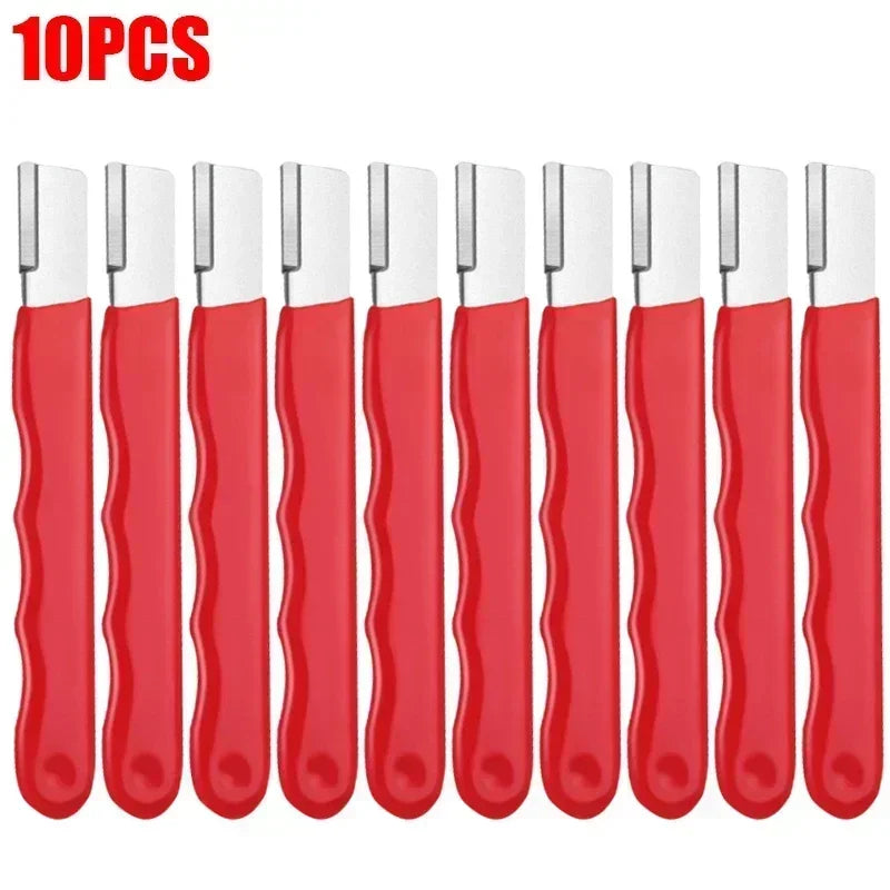 Lot de 10 Affûteurs Portables Multifonctions – Aiguiseur pour Couteaux, Ciseaux, Haches et Outils