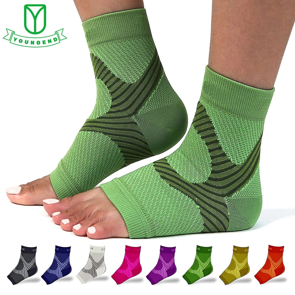 Chevillères de Compression Fasciite Plantaire Maintien Pied et Talon - 1 paire