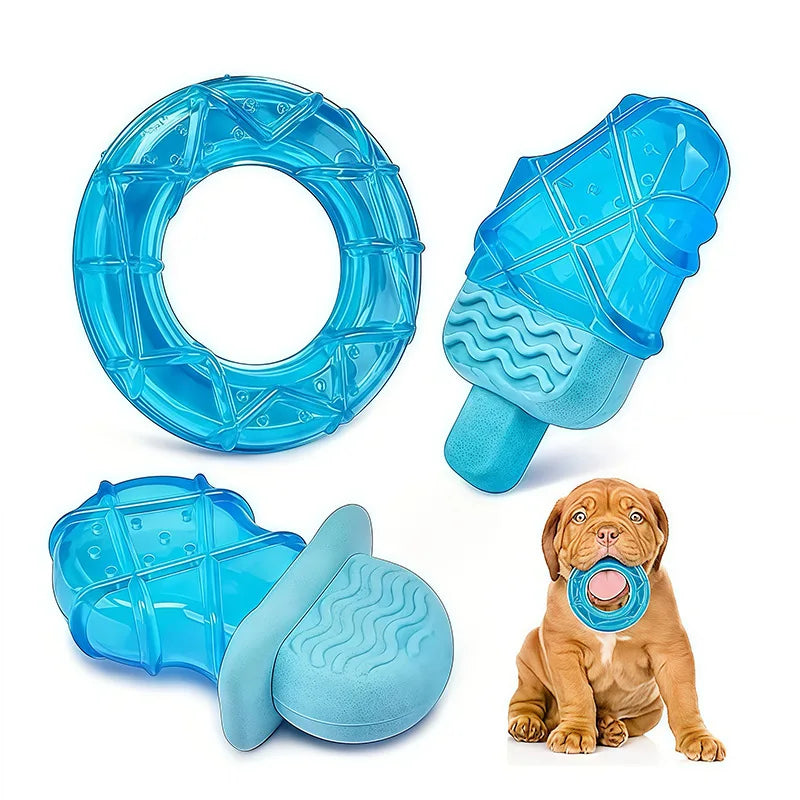 Jouet à Mâcher Rafraîchissant pour Chien – Nettoyage Dentaire et Soulagement de la Chaleur