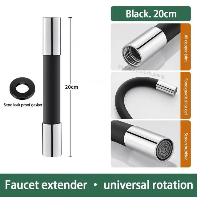 Extension de Robinet Universelle & Rotative à 360° en Silicone