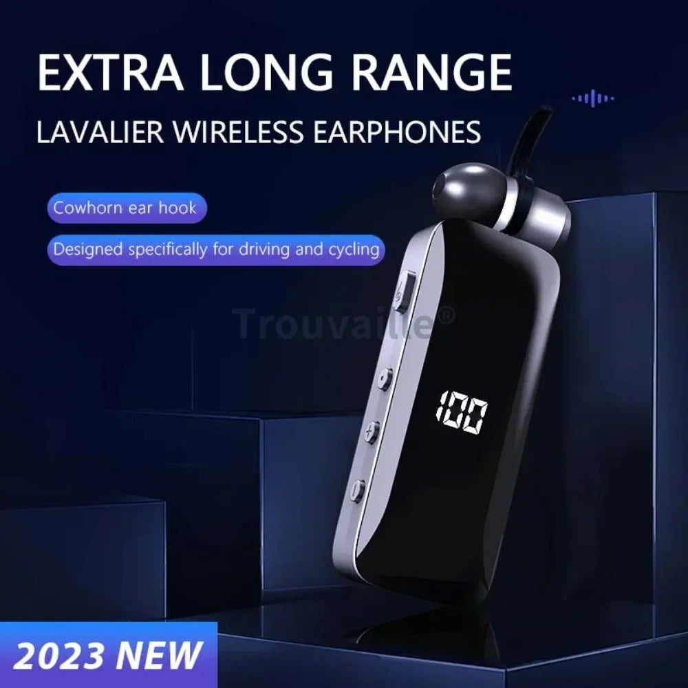 Kit Mains Libres Bluetooth avec Écouteurs rétractables