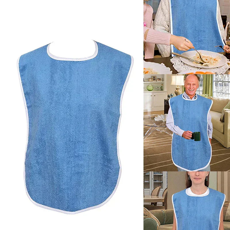 Bavoir XXL pour adulte en Microfibre lavable et réutilsable