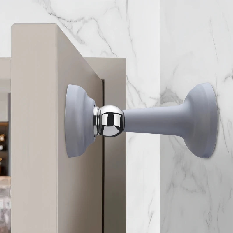 Butée de Porte Magnétique en Silicone – Sans Perçage, Silencieuse & Anti-Collision