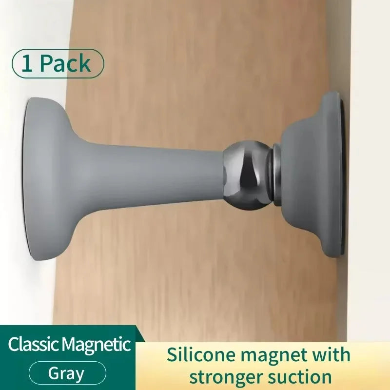 Butée de Porte Magnétique en Silicone – Sans Perçage, Silencieuse & Anti-Collision