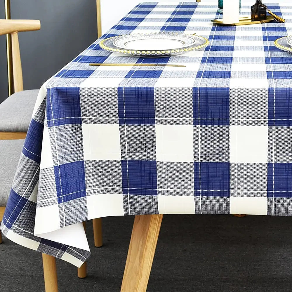 Nappe Carré/ Rectangulaire à Carreaux – Style Moderne pour Cuisine, Intérieur & Extérieur