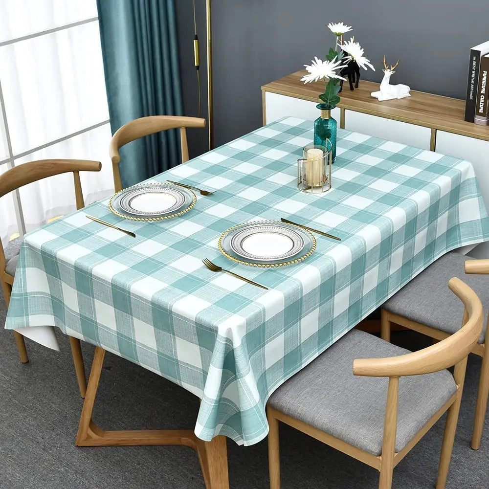 Nappe Carré/ Rectangulaire à Carreaux – Style Moderne pour Cuisine, Intérieur & Extérieur