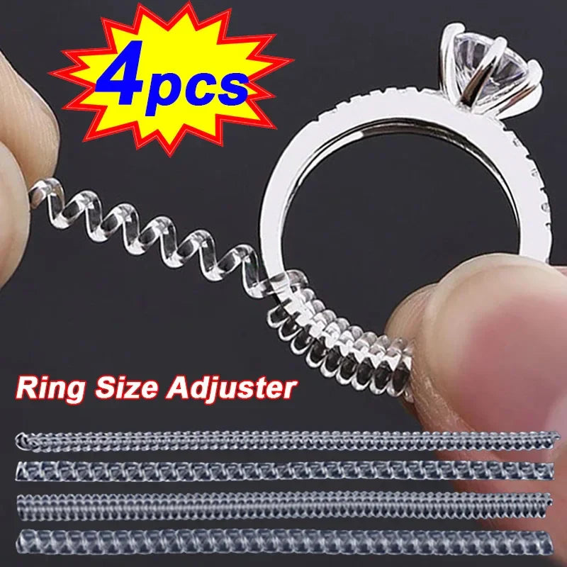 8PCS Réducteur en Silicone de taille de bague