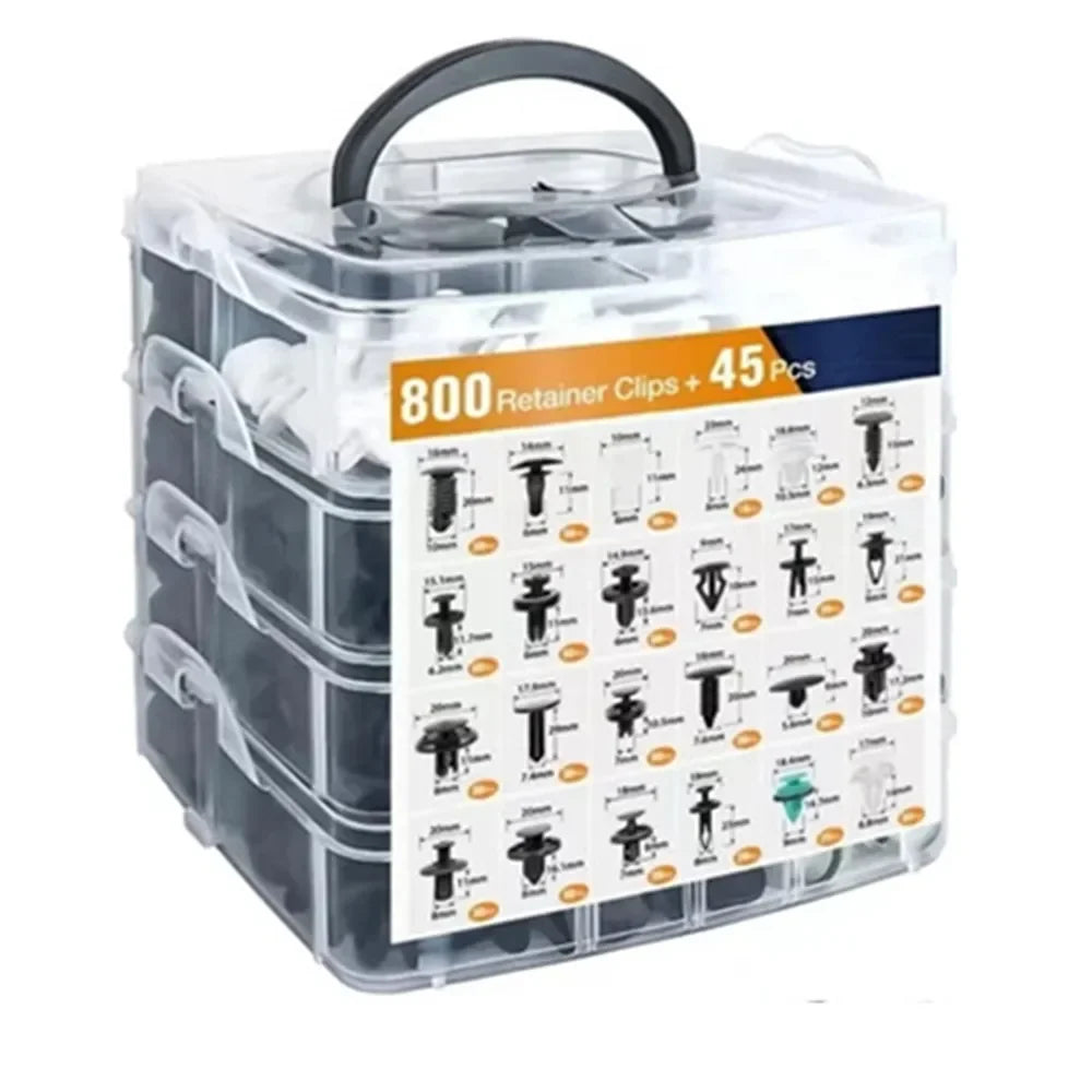 Kit Complet de Clips de Fixation de Voiture - 680PCS