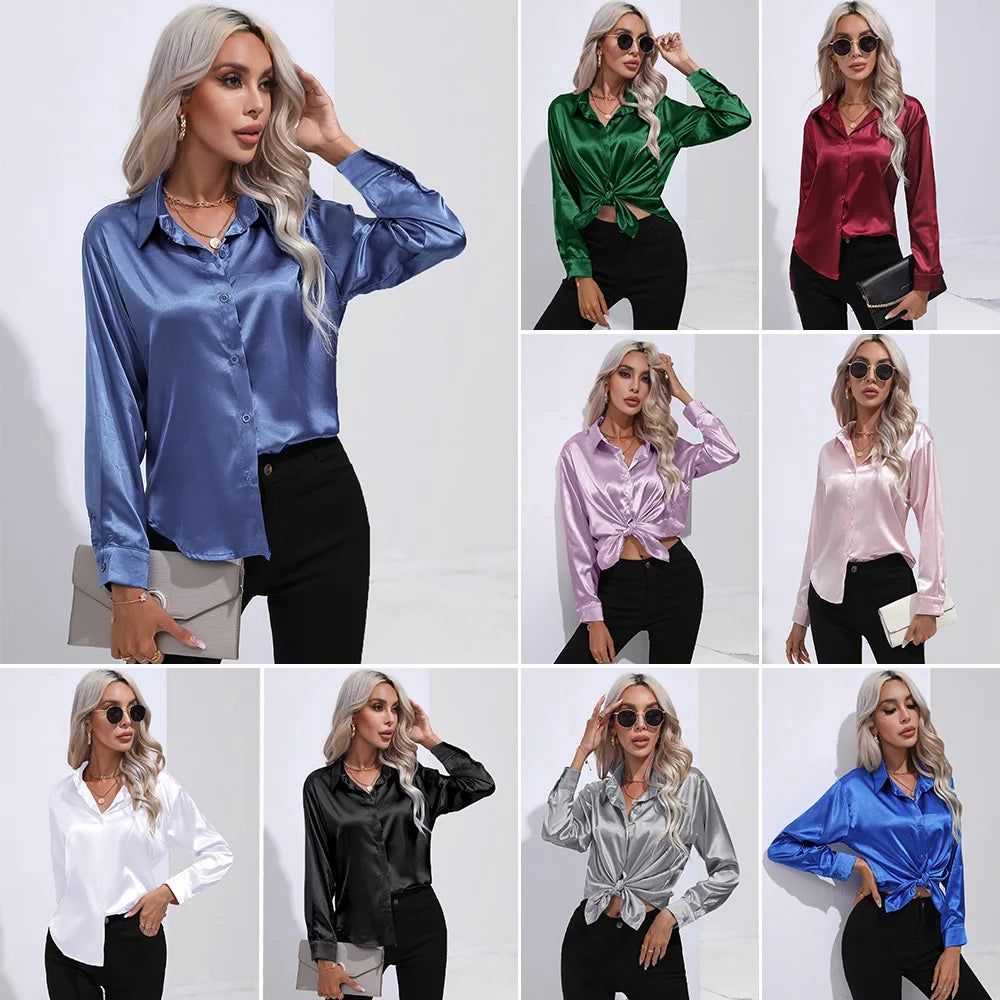 Chemise en Satin Elégante